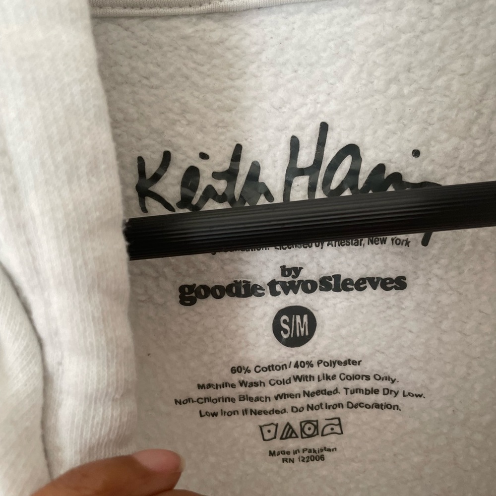 Keith Haring Dancing Figures Graphic Hoodie Size M - Picture 5 of 5